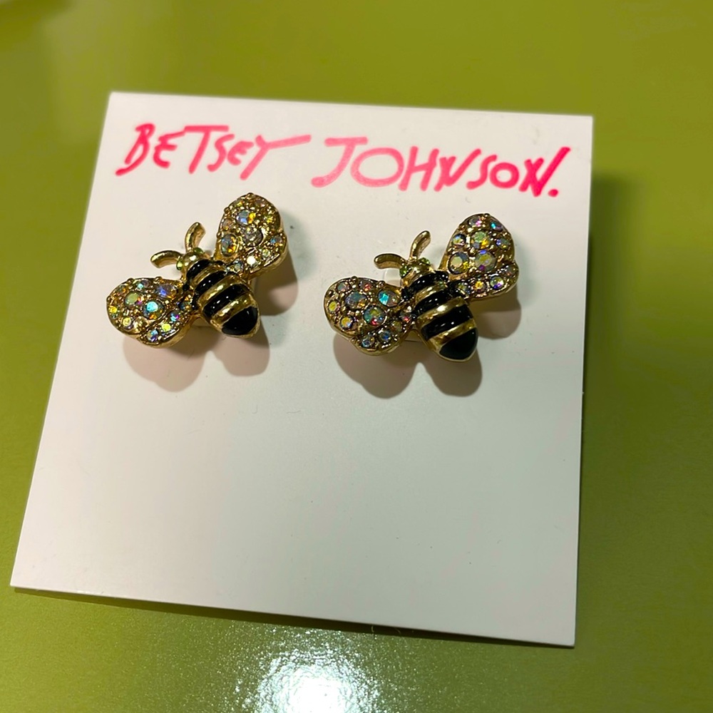Betsy Johnson Bee Earringss